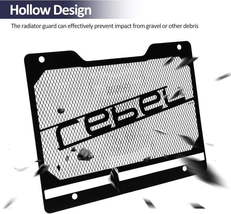 XIDAODIT for Honda Rebel Cmx 1100 CMX1100 Rebel1100 2021-2025 Radiator Cover Grille Guard Protection - Image 3